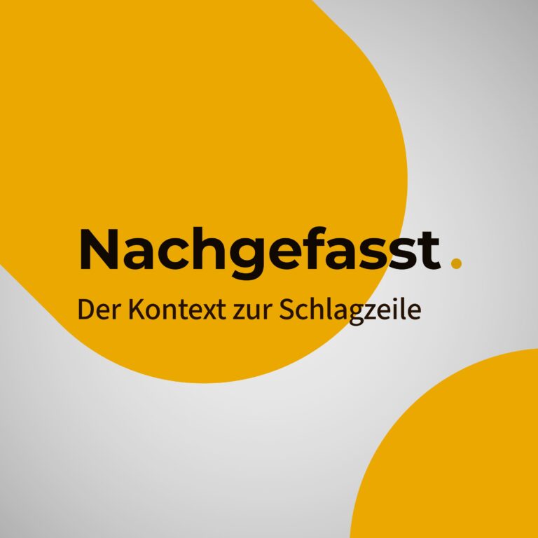 Nachgefasst.